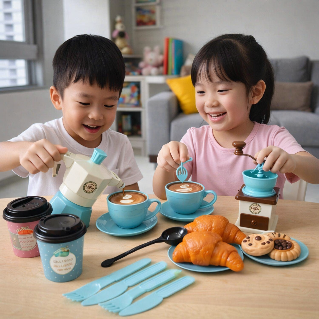Little Barista Coffee Playset – Fun Pretend Café Toy That Boosts Kids’ Creativity & Imagination