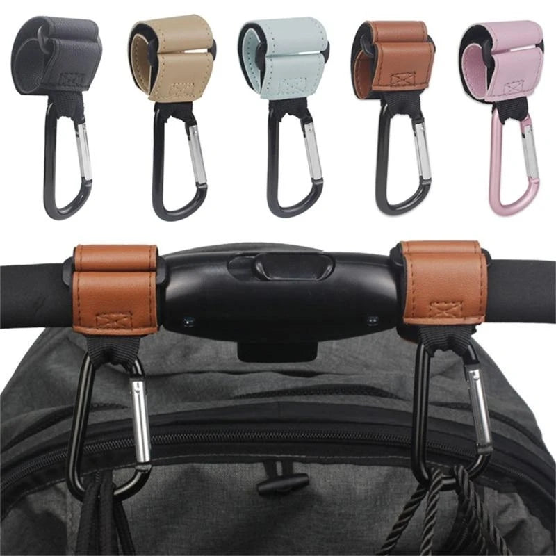 Universal Stroller Hooks – Heavy Duty Clip for Diaper Bags & Shopping (Hands-Free Convenience)