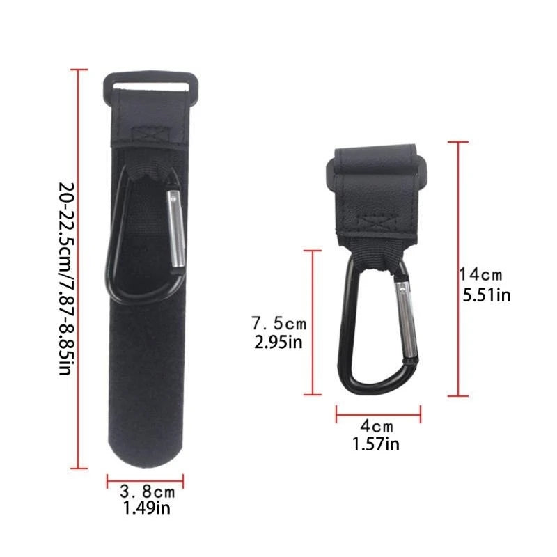 Universal Stroller Hooks – Heavy Duty Clip for Diaper Bags & Shopping (Hands-Free Convenience)