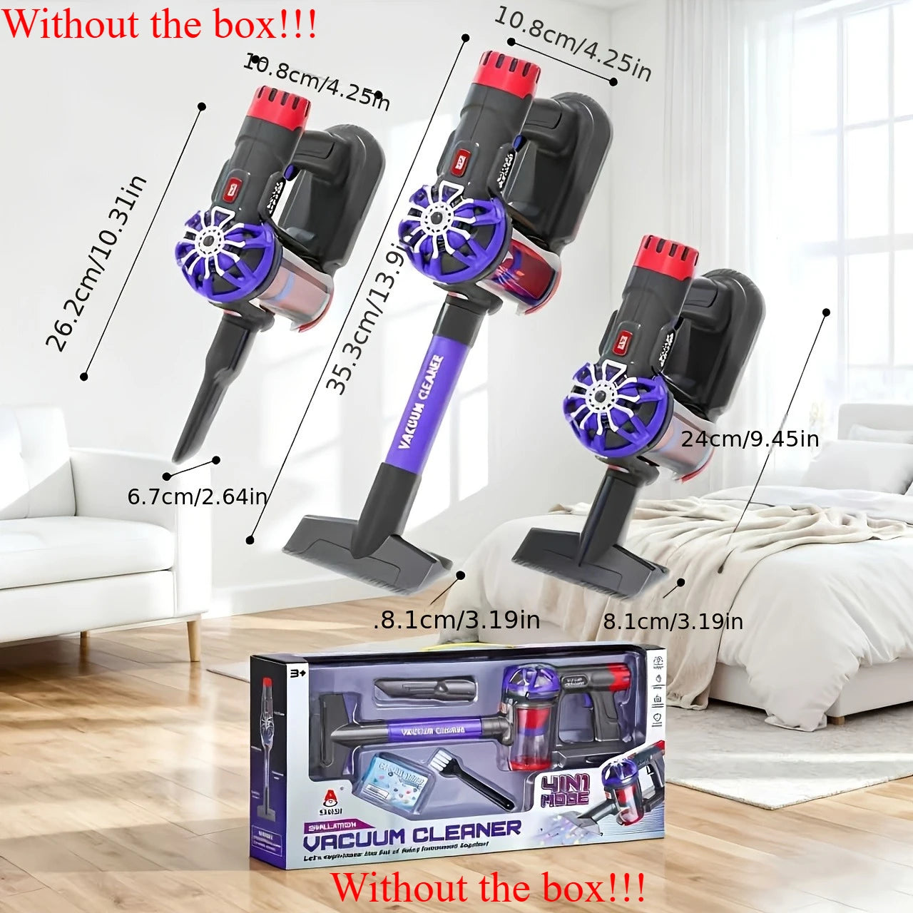 Kids Toy Vacuum Cleaner – Real Suction Cleaning Toy for Fun & Learning