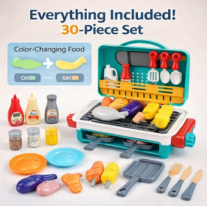 Little Chef BBQ Grill Playset – The Interactive Toy That Builds Creativity, Confidence & Imagination