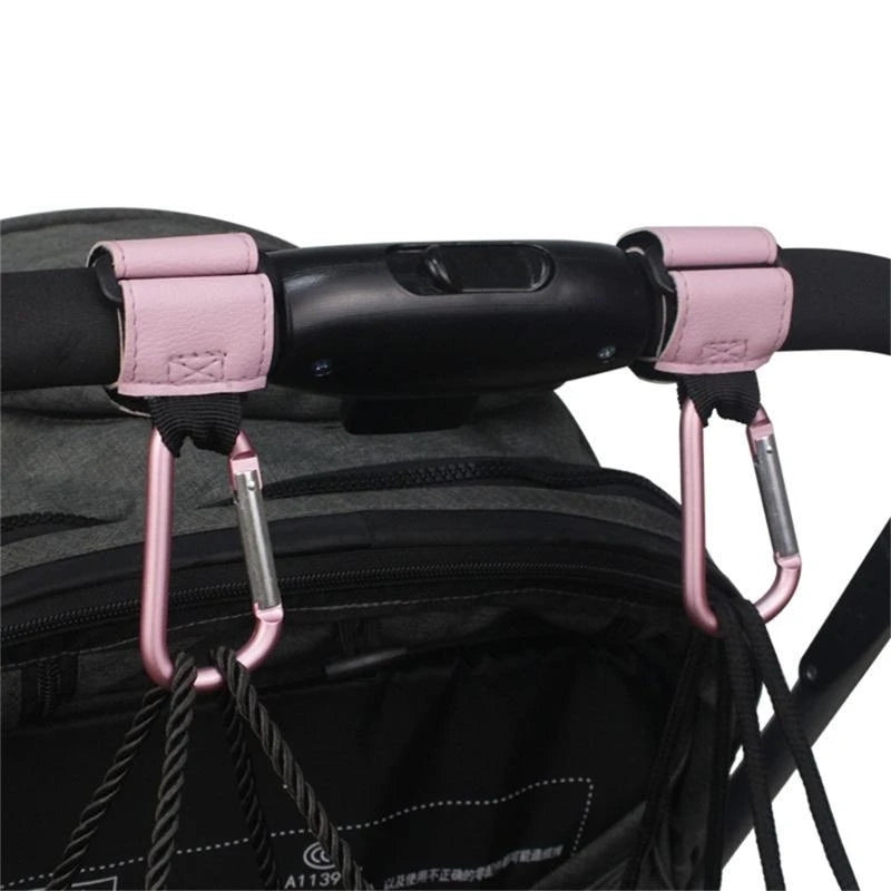 Universal Stroller Hooks – Heavy Duty Clip for Diaper Bags & Shopping (Hands-Free Convenience)