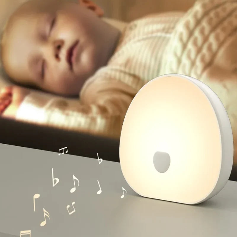2-in-1 Baby White Noise Machine & Night Light – Portable Soothing Sleep Aid for Newborns