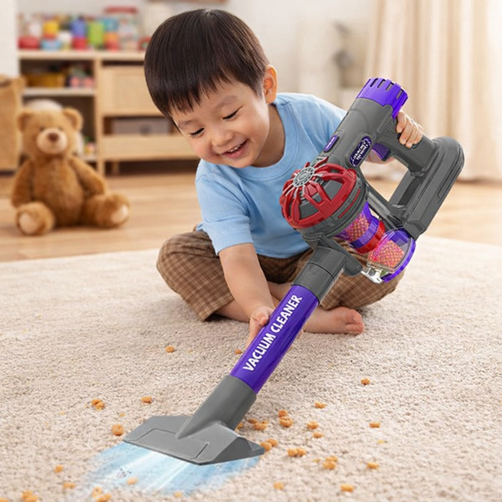 Kids Toy Vacuum Cleaner – Real Suction Cleaning Toy for Fun & Learning